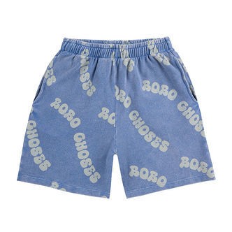 Bobo Choses Shorts - Rib - Wavy - Blå