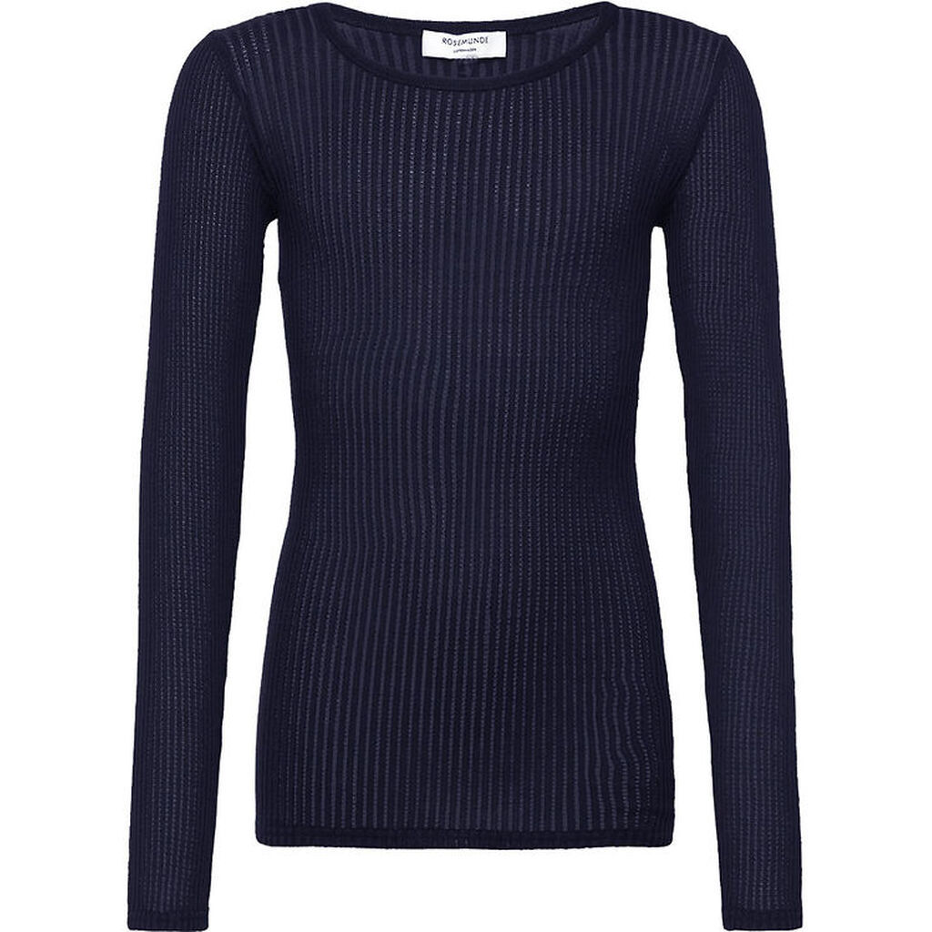 Rosemunde Bluse - Rib - Baku - Navy