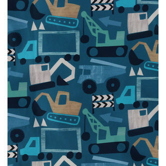 Nørgaard Madsens Sengetøj - Poplin - Junior - Petrol m. Arbejdsb