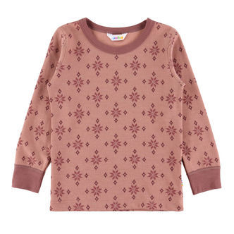 Joha Bluse - Uld/Bomuld - Rose m. Snefnug