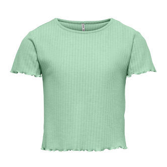 Kids Only T-shirt - Noos - Rib - KogNella - Birds Egg Green