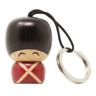 FableWood Garder-Nøglering - Vincent - 4 cm - Natur/Rød/Sort