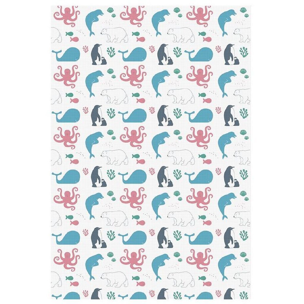 Mininor Pusleunderlag - Engangs - 6-Pak - Hvid m. Dyr