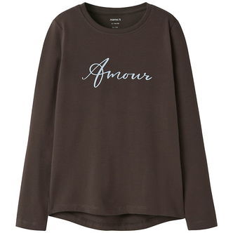 Name It Bluse - NkfVix - Seal Brown/Amour