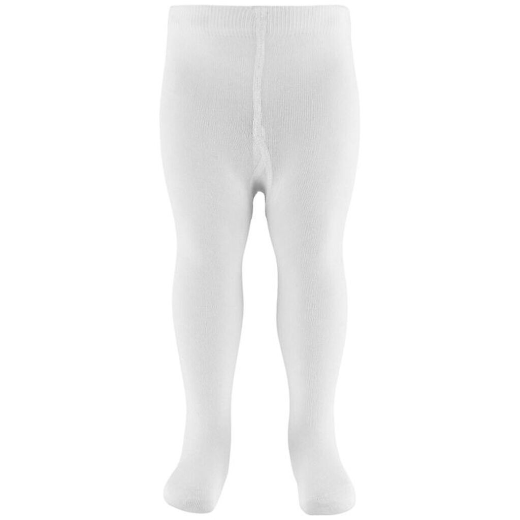 Minymo Strømpebukser m. Blonder - Hvid