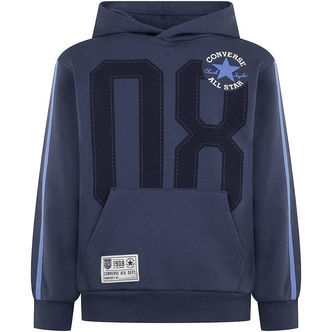 Converse Hættetrøje - Converse Navy m. Print