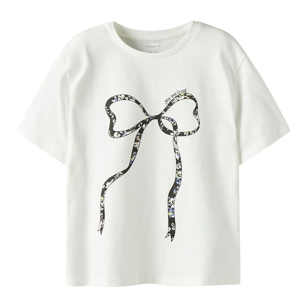 Name It T-shirt - NkfTabea - Cloud Dancer m. Print
