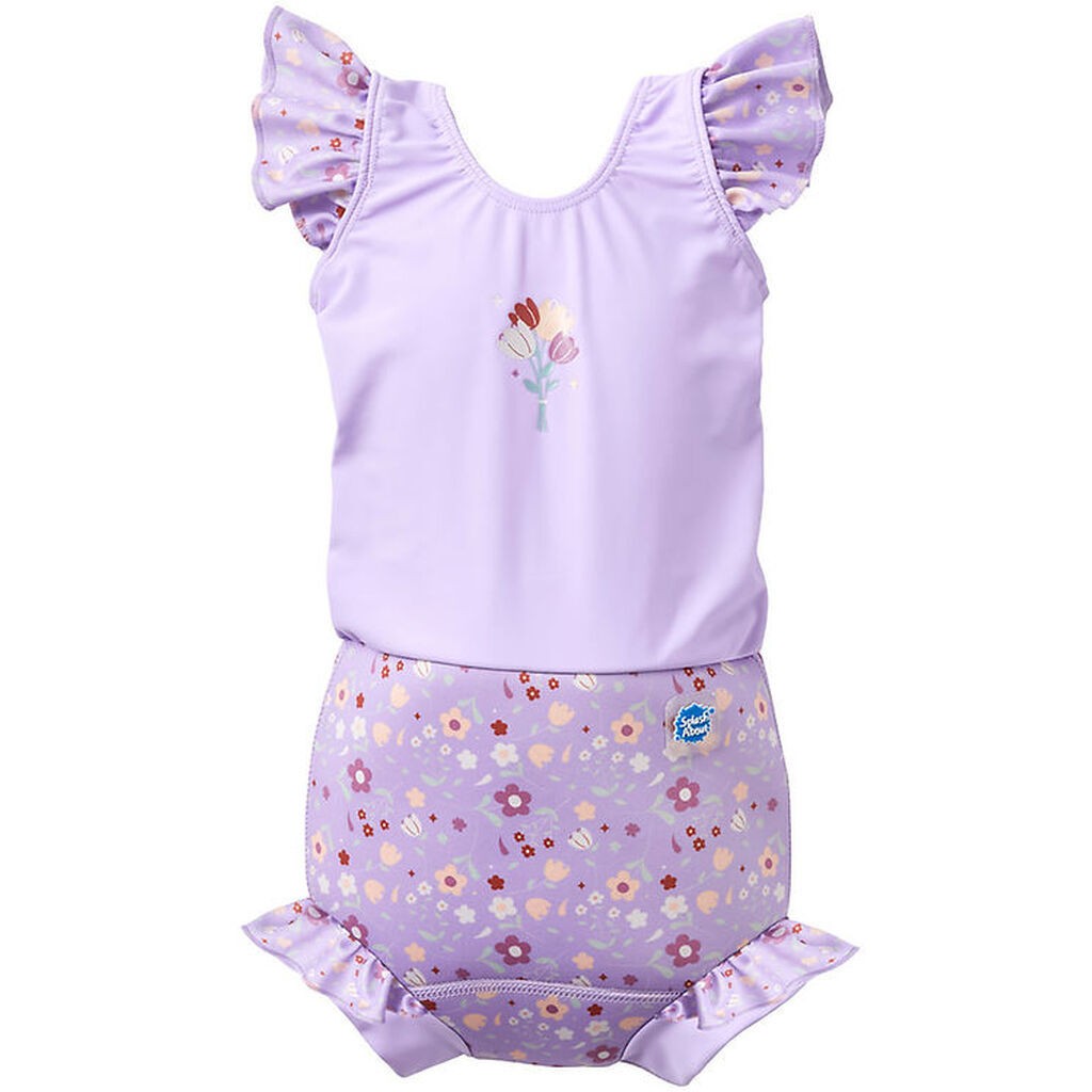 Splash About Blebadedragt - Happy Nappy Costume - Lilac Spring