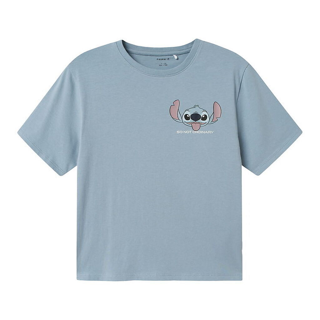Name it T-shirt - NkmJoseph Stitch - Dusty Blue