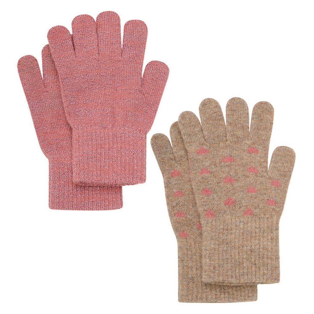 CeLaVi Handsker - Uld/Nylon - 2-pak - Brick Dust