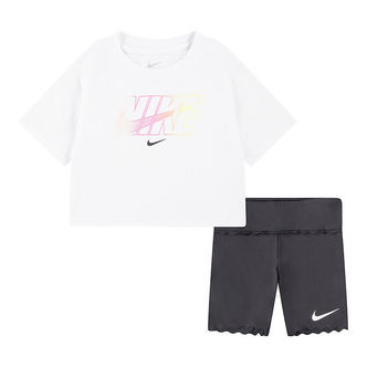 Nike Shortssæt - T-shirt/Shorts - Dark Smoke Grey