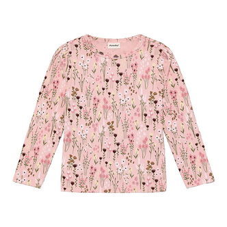 Minymo Bluse - Rib - Silver Pink