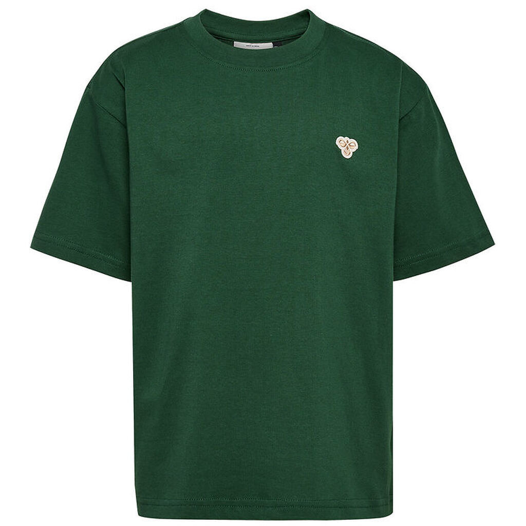Hummel T-shirt - HmlJR - Mørkegrøn m. Logo