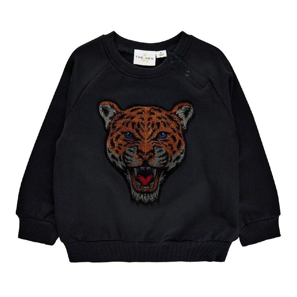 The New Siblings Sweatshirt - TnsDombat - Sort m. Leopard