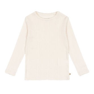 Konges Sløjd Bluse - Minna - Antique White m. Hulmønster