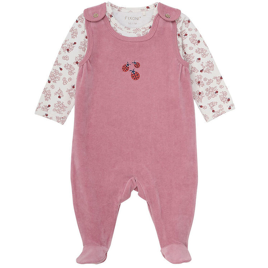 Fixoni Sparkedragt m. Body l/æ - Velour - Nostalgia Rose