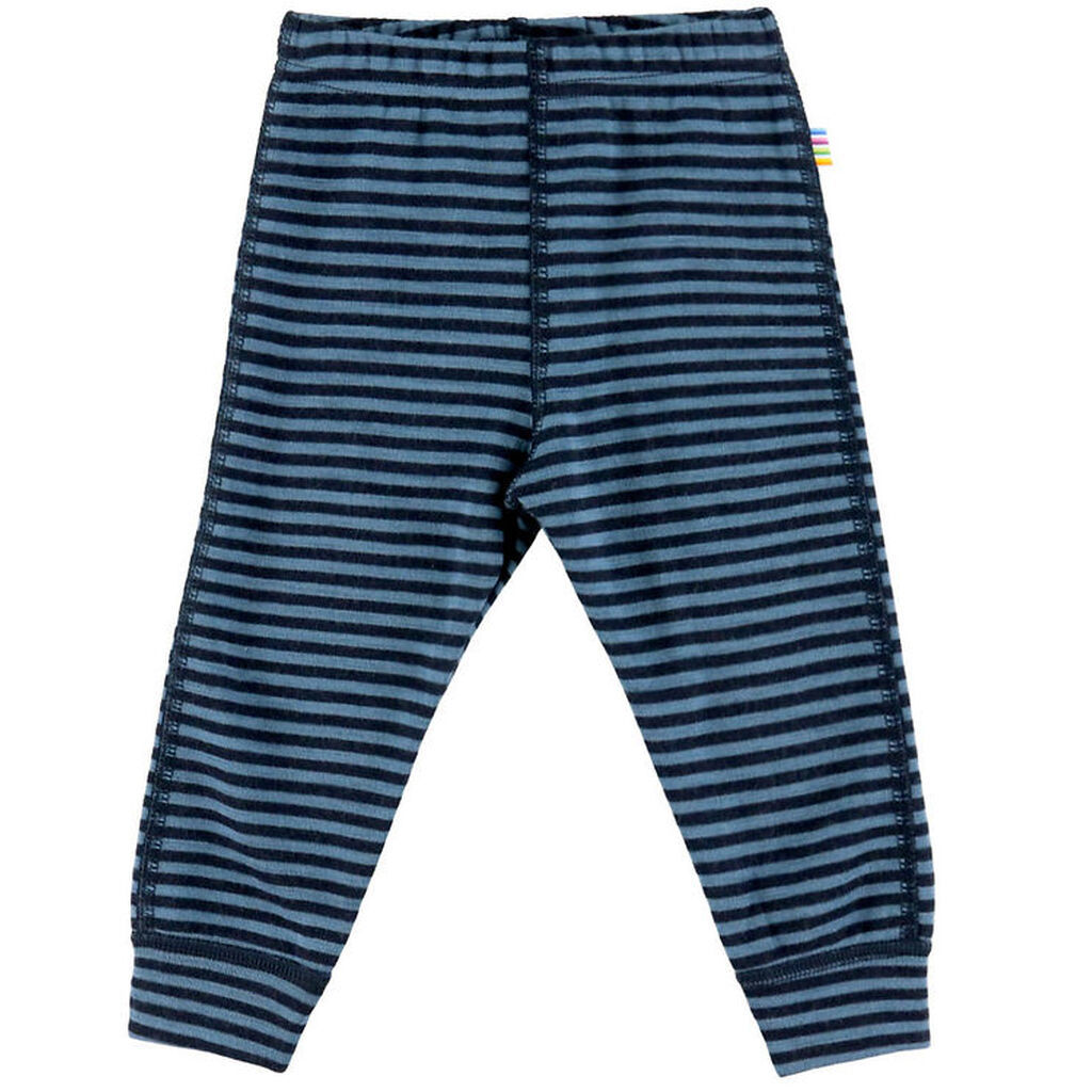 Joha Leggings - Uld - Blå m. Striber