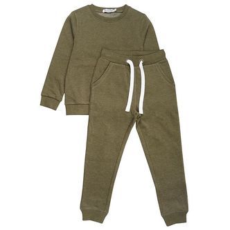 Minymo Sweatsæt - Dark Olive