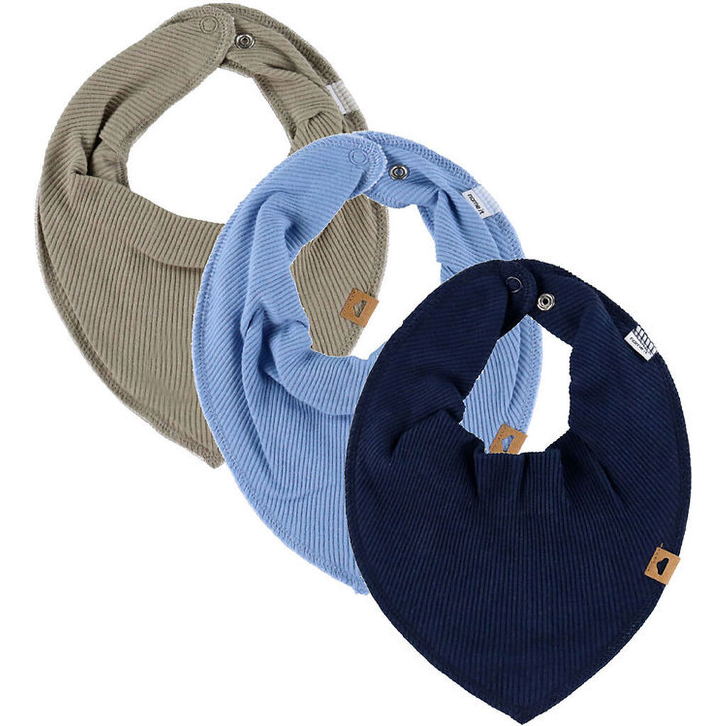 Name It Savlesmække - 3-pak - Rib - NbmYasim - Vintage Khaki/End