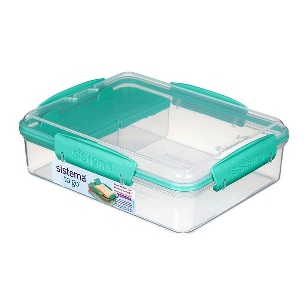 Sistema Madkasse - Snack Attack To Go - 975 ml - Turkis