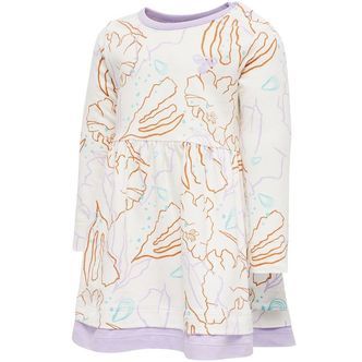 Hummel Kjole - hmlOlivia - Hvid m. Print
