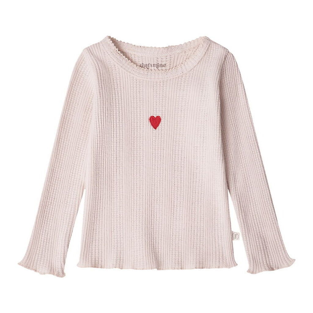 Thats Mine Bluse - Rib - Sigga - Perfectly Pale