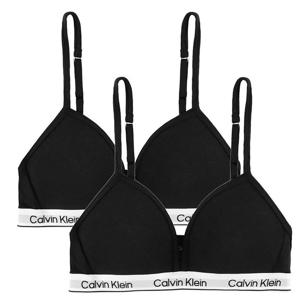 Calvin Klein BH u. Bøjle - Triangle - 2-pak - Sort