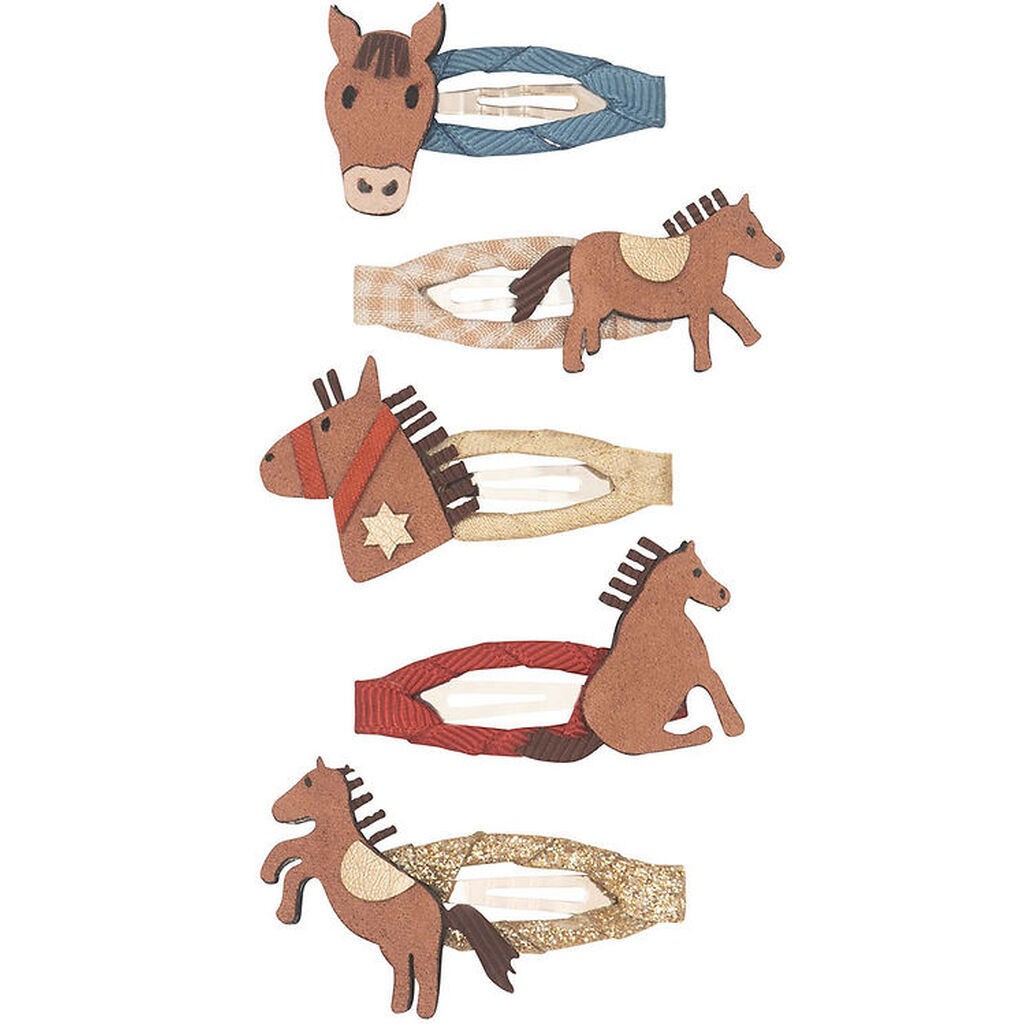 Mimi & Lula Hårspænder - 5-pak - 4 cm - Lucky Pony