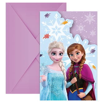Decorata Party Invitationer - 6-pak - Frozen Idyllic Wonder