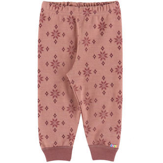 Joha Leggings - Uld/Bomuld - Rose m. Snefnug