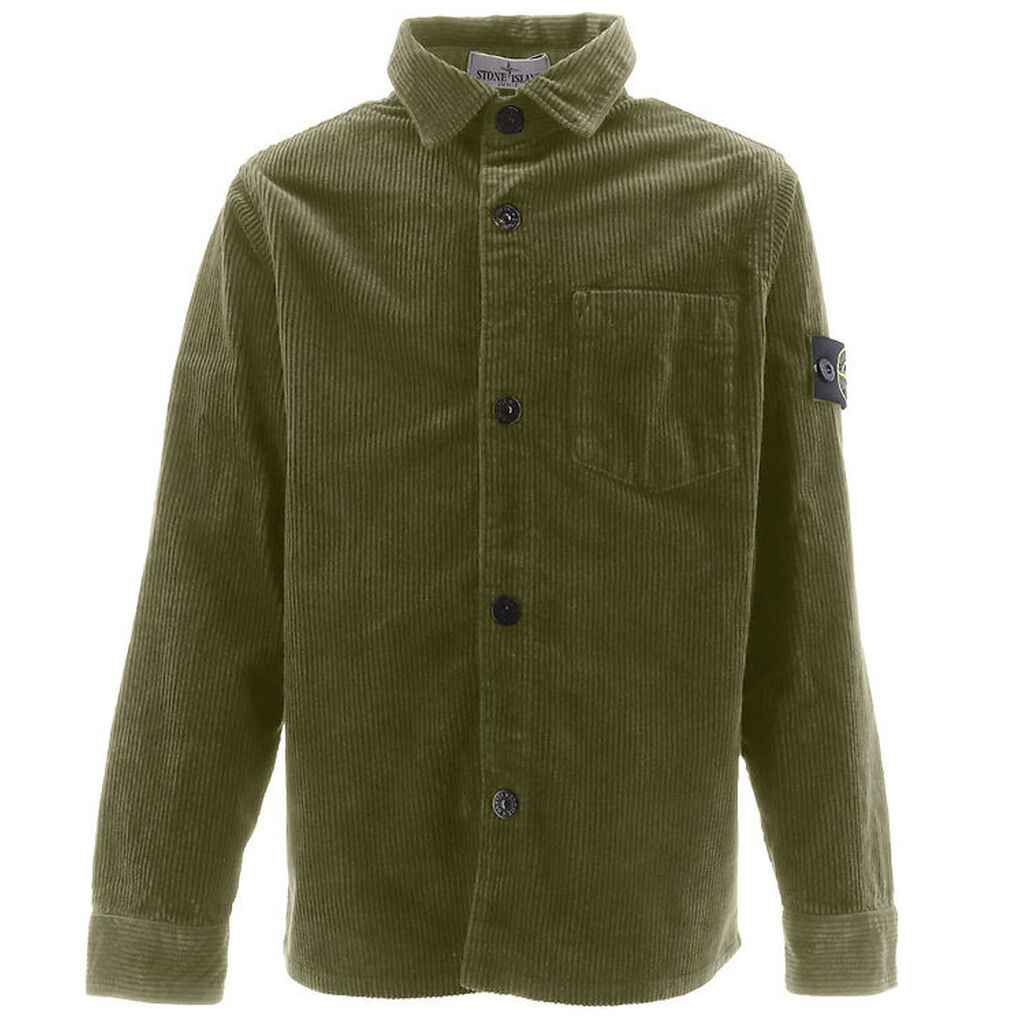 Stone Island Overshirt - Fløjl - Sage