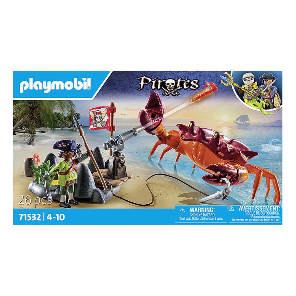 Playmobil Pirates - Kampen mod Kæmpekrabben - 71532 - 26 Dele