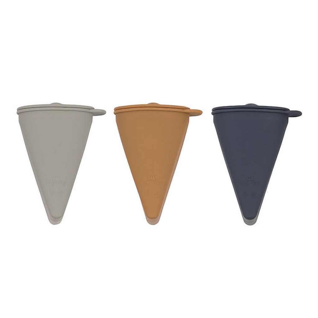 Konges Sløjd Trekantede Isforme - 3-pak - Silikone - Ocean