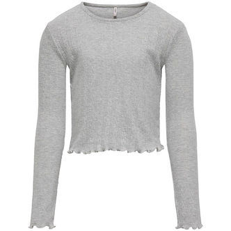 Kids Only Bluse - KogCarlotta - Light Grey Melange