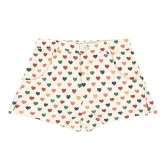Konges Sløjd Shorts - Denim - Frankie Mini - Coeur Color/Hjerter