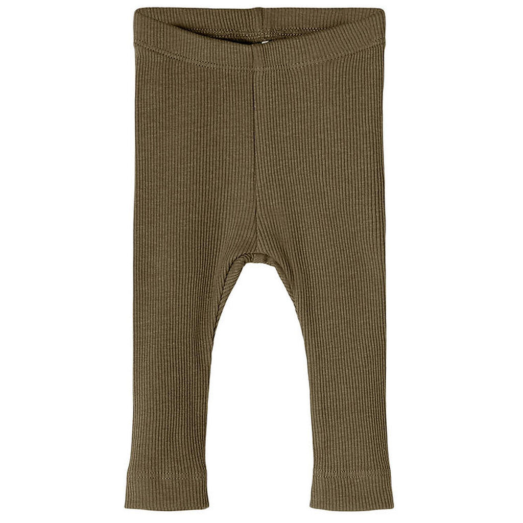 Name It Leggings - Noos - Rib - NbnKab - Dusty Olive