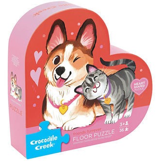 Crocodile Creek Puslespil - 36 Brikker - Friends Fur-Ever