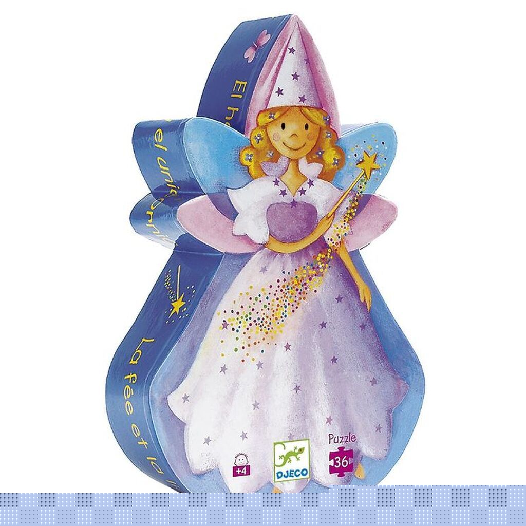 Djeco Puslespil - 36 Brikker - Feen og Enhjørningen