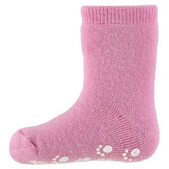 Joha Strømper - Uld - Lyserød m. Skridsikker bund