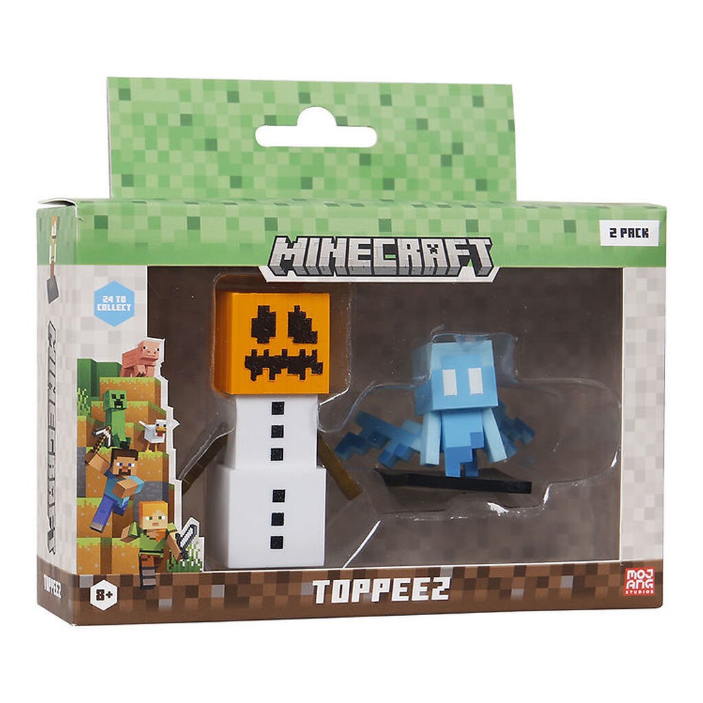Minecraft Legetøjsfigurer - 3D - 2-pak - Snow Golem/Allay
