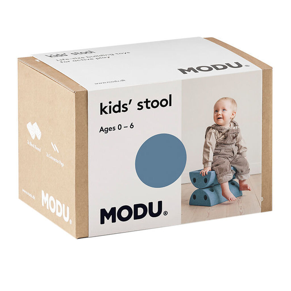 MODU Børneskammel - Deep Blue/Sky Blue