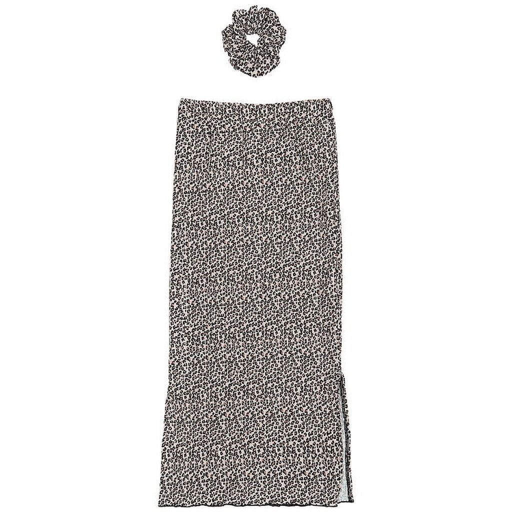 The New Nederdel/Scrunchie - TnPet - Feather Gray AOP