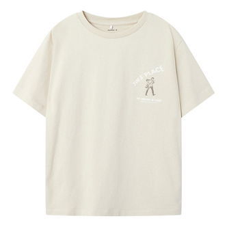 Name It T-shirt - NkmSaldur - Brown Rice