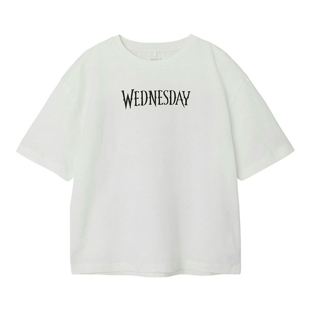 Name It T-shirt - NkfFarra - Wednesday - Cloud Dancer m. Print