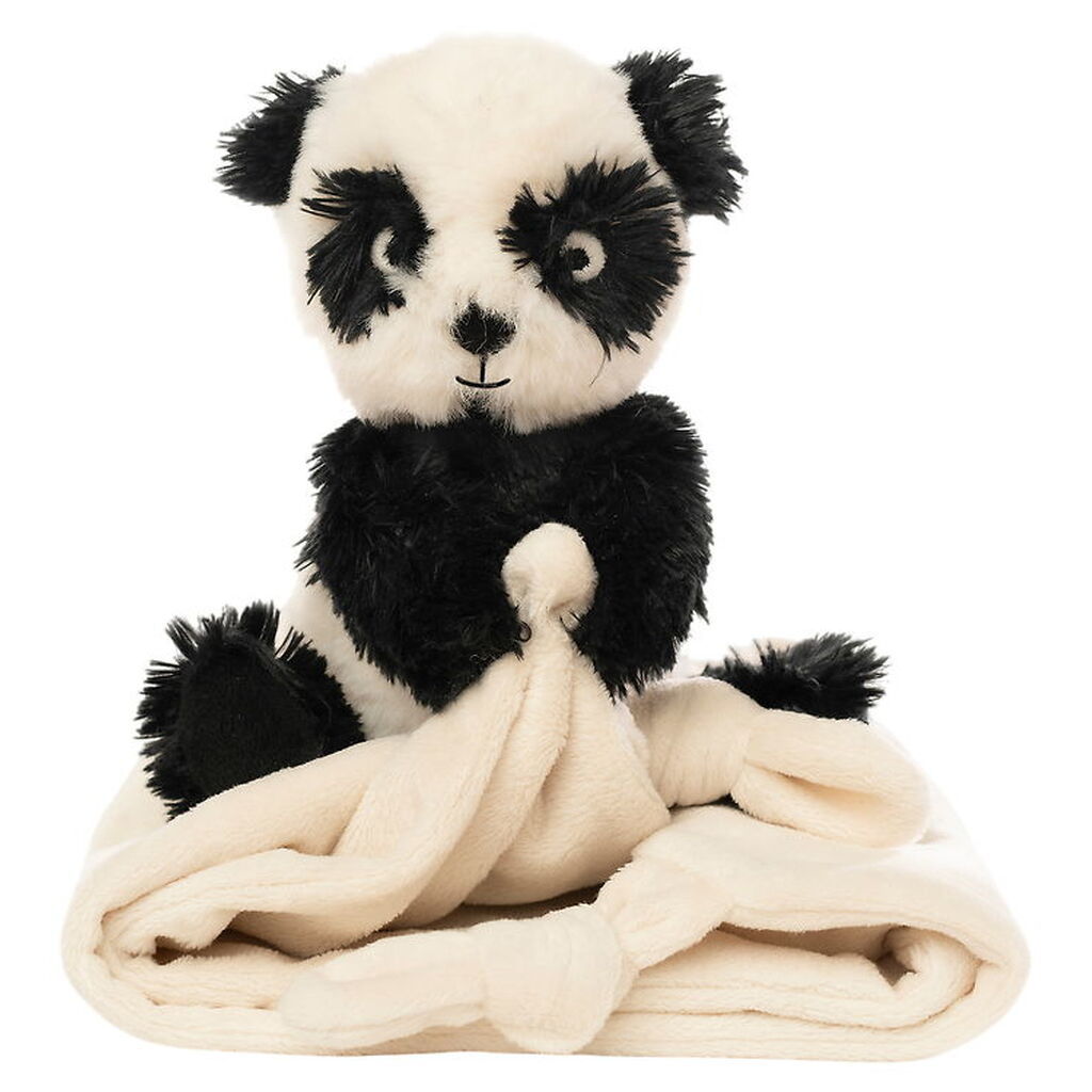 NatureZoo Nusseklud - Panda - 35x35 cm - Sort/Hvid