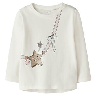 Name It Bluse - NmfVix - Cloud Dancer/Star Bag