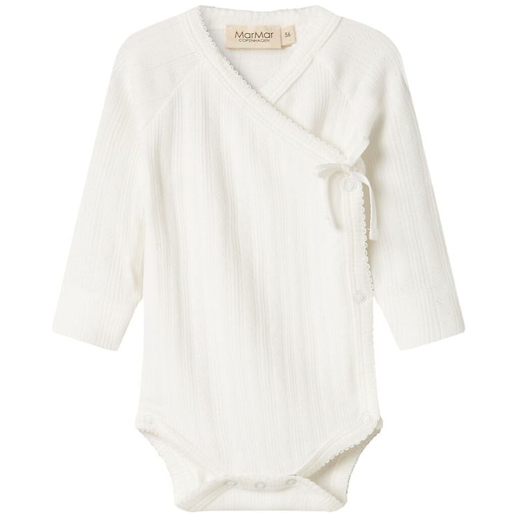 MarMar Slå-om Body l/æ - Rib - Belita - Gentle White