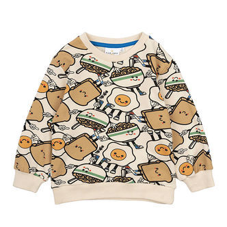 The New Siblings Sweatshirt - TnstNelson - White Swan AOP