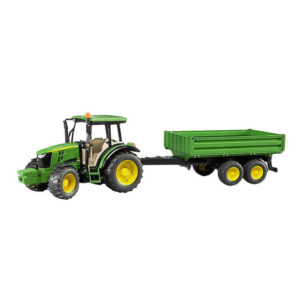 Bruder Arbejdsmaskine - John Deere 5115M m. Trailer - 02108