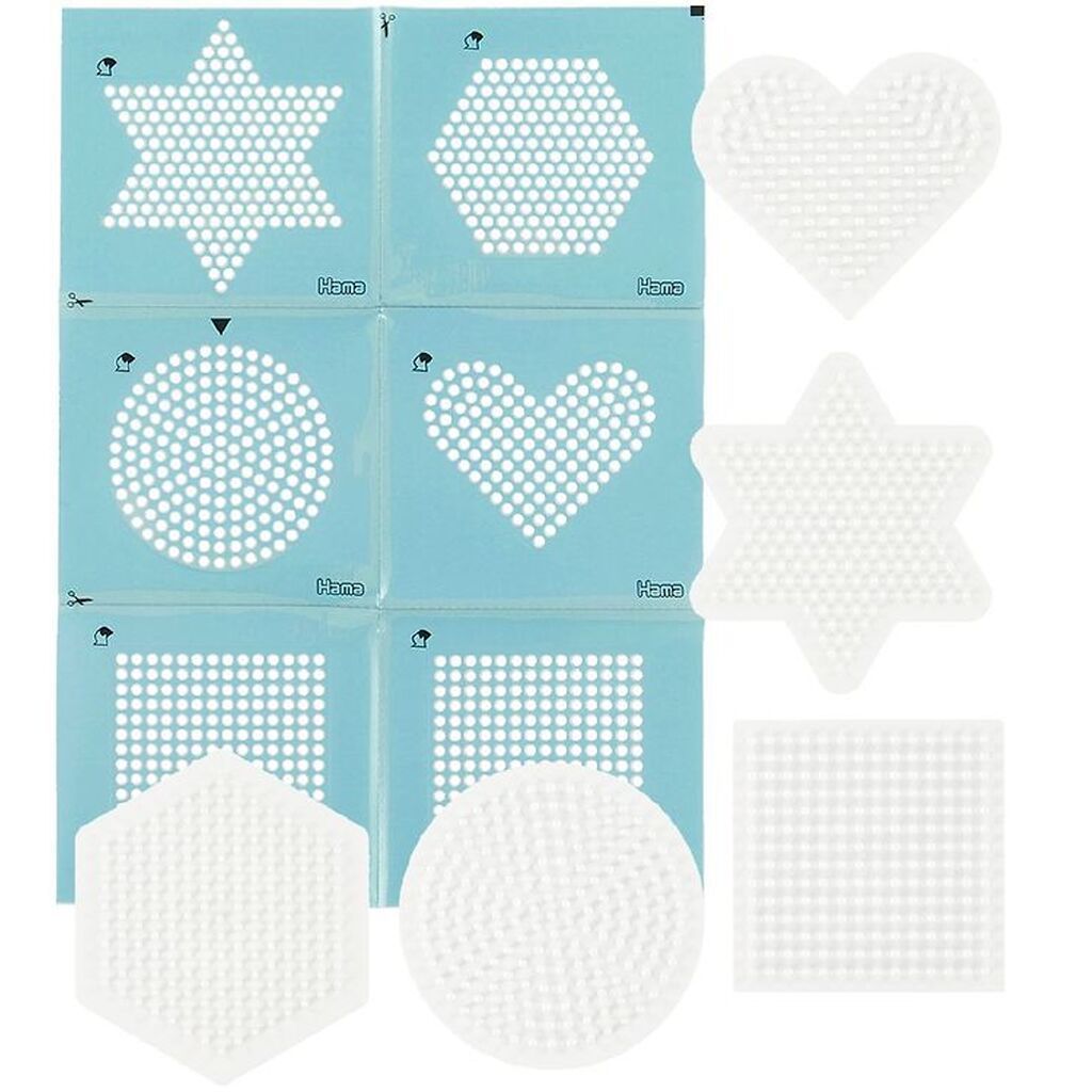 Hama Midi Perleplader m. Stickers - 5 stk/6 stk - Gemotrisk